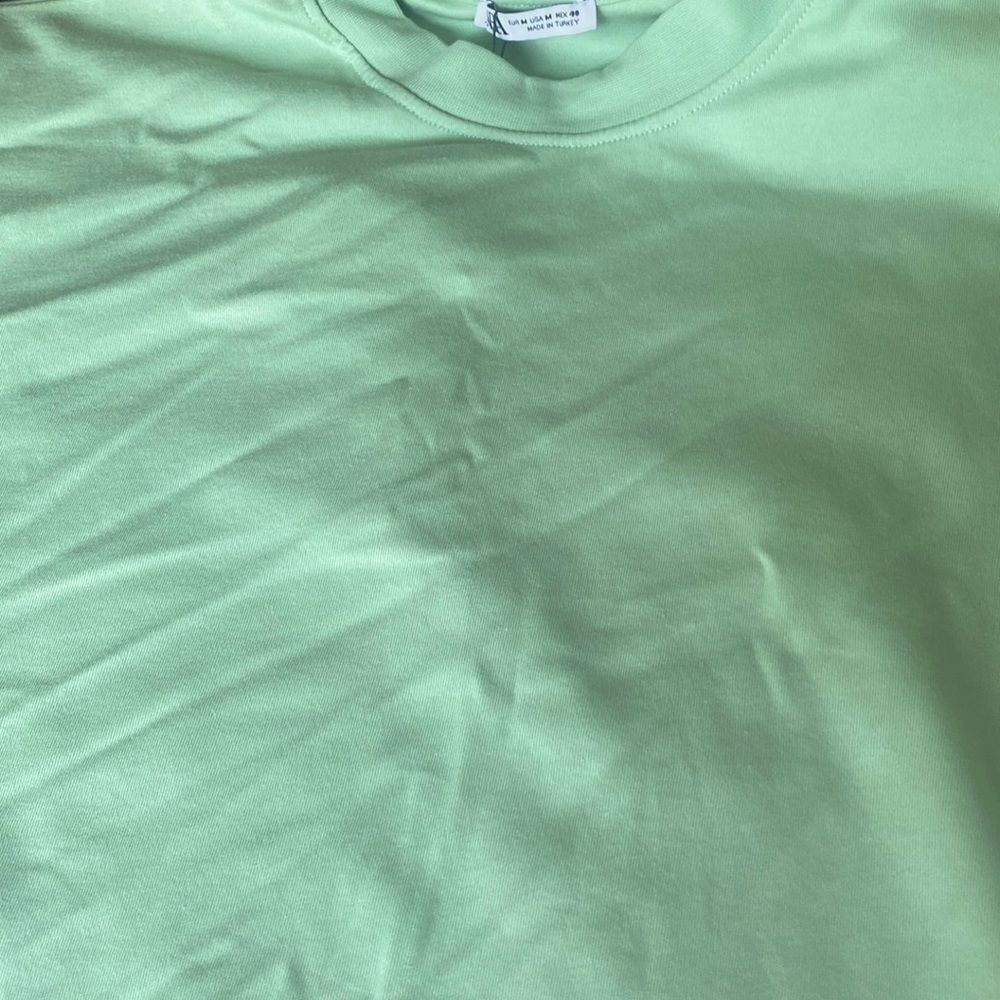 NWT  Zara s/s shirt mint green size Medium